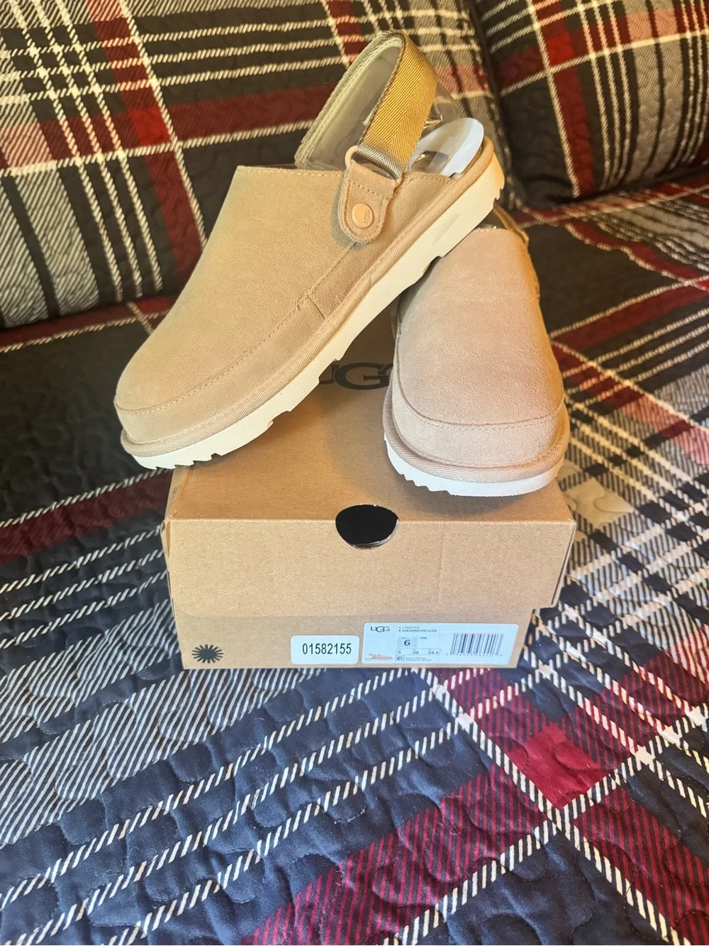NEW Men’s/Women’s UGG Slip-On Clog in Tan Suede with Backstrap
